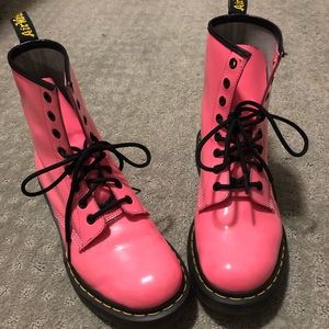 Pink Patent Leather Doc Martens